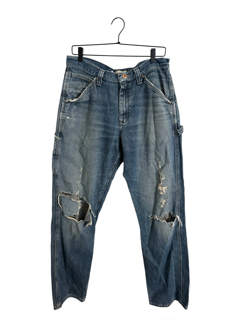 Lee Carpenter Distressed Cargo Jeans Mens 32x34